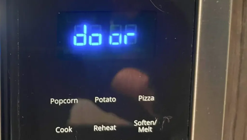 door error Whirlpool Microwave Door Error